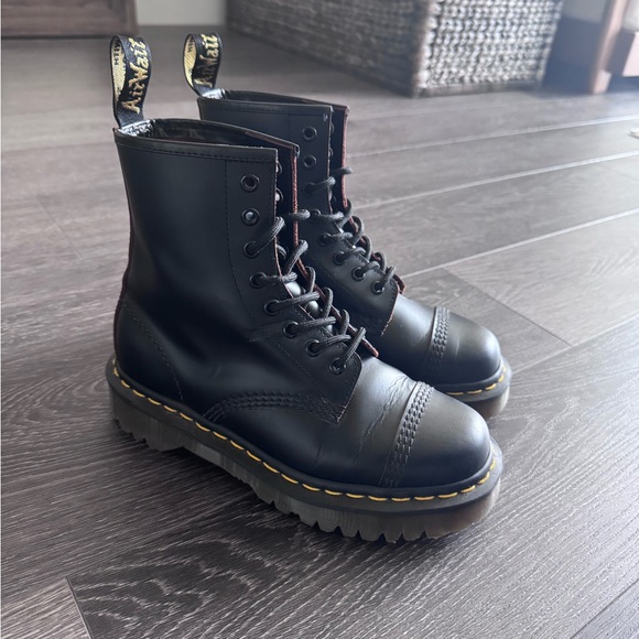 Dr. Marten 1460 Bex Made in England Toe Cap Lace Up Boots - Picture 5 of 8